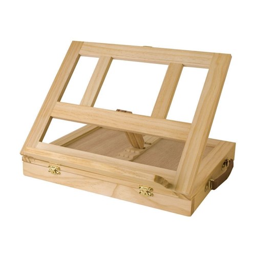 MONT MARTE TABLE TOP EASEL WITH DRAWER, PINE2